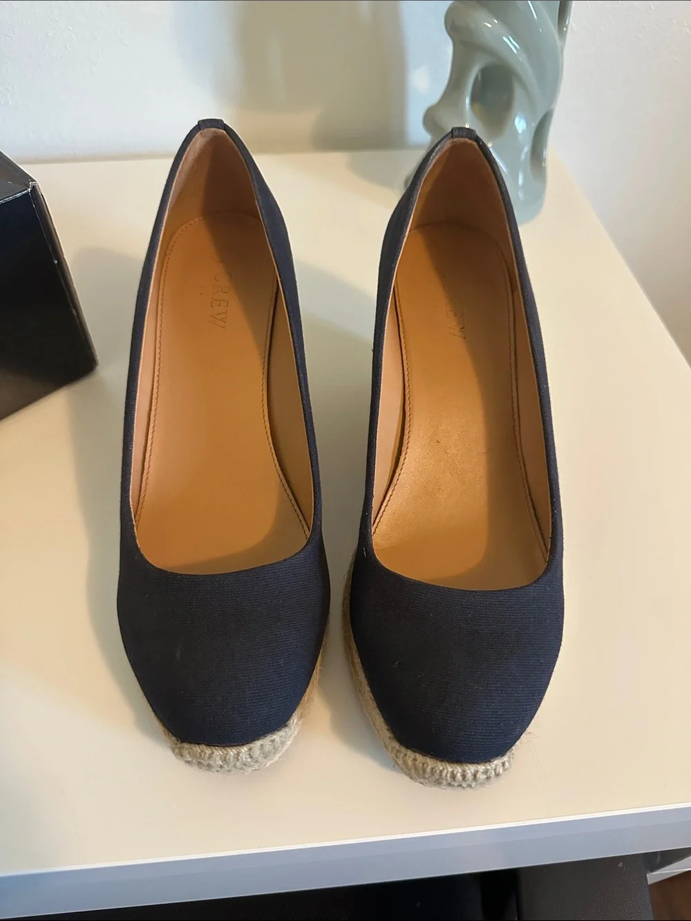 J. Crew Factory Canvas Navy Espadrilles